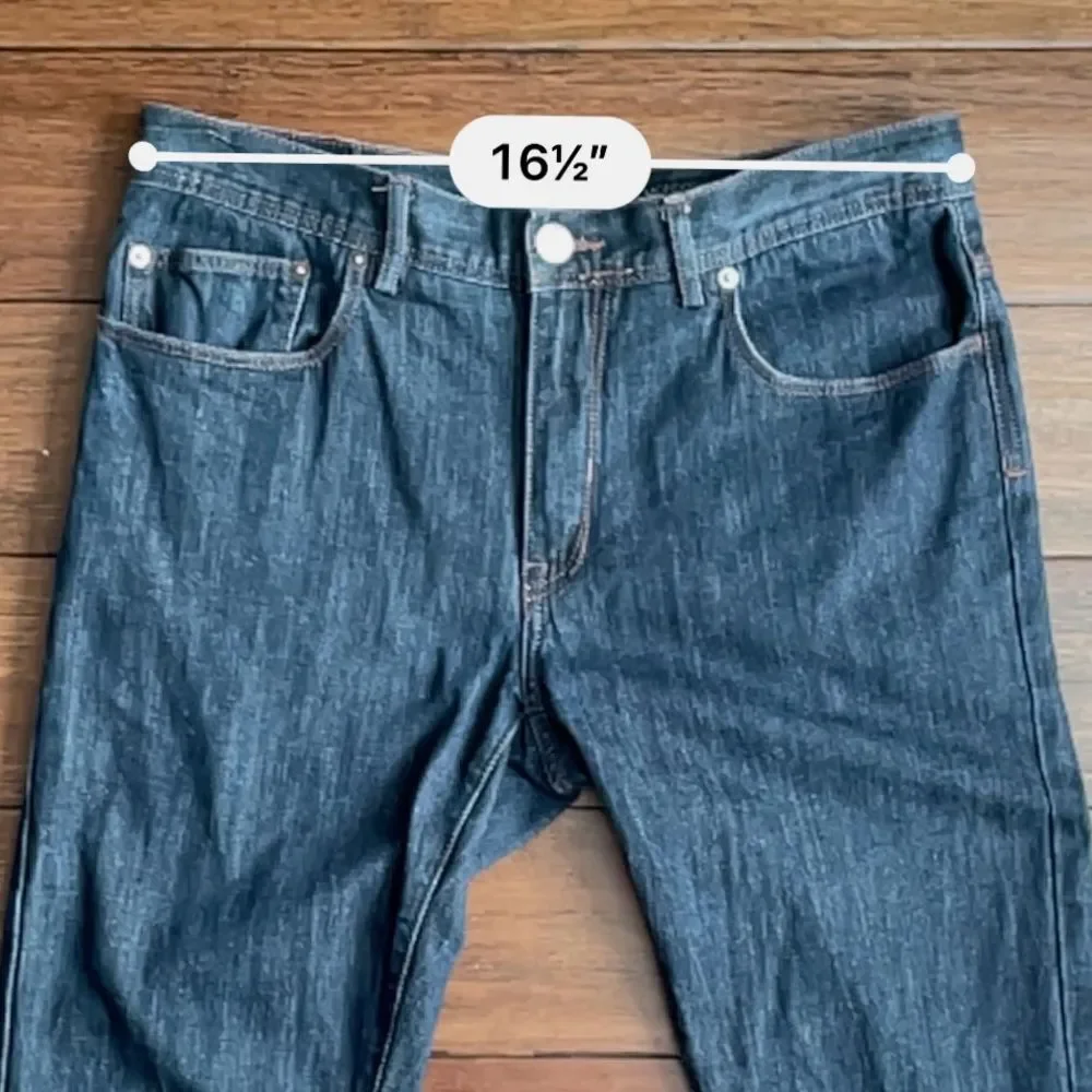 Mondo Dimarco Straight Jeans Dark Wash Size 34x32